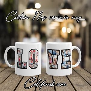 Ceramic couples custom gift mug fathers day mug